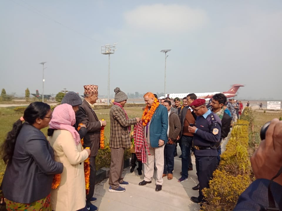 उद्योग वाणिज्य तथा आपूर्ति मन्त्री लेखराज भट्ट सहितको उच्च स्तरीय टोली सुदूरपश्चिममा