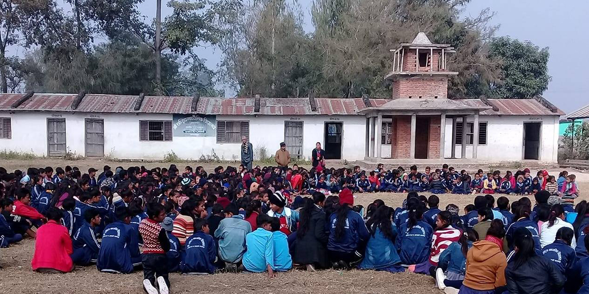 पुनर्वासका विद्यालयहरू चार दिनका लागि बन्द