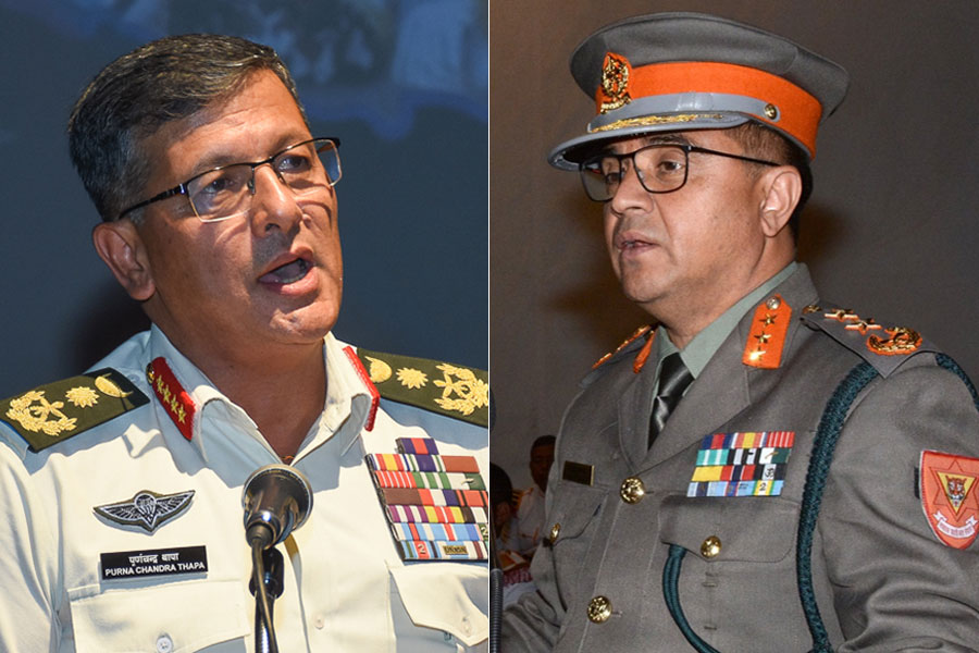 प्रधानसेनापति थापा र सशस्त्र प्रहरीका आईजीपी खनाल दार्चुलातर्फ