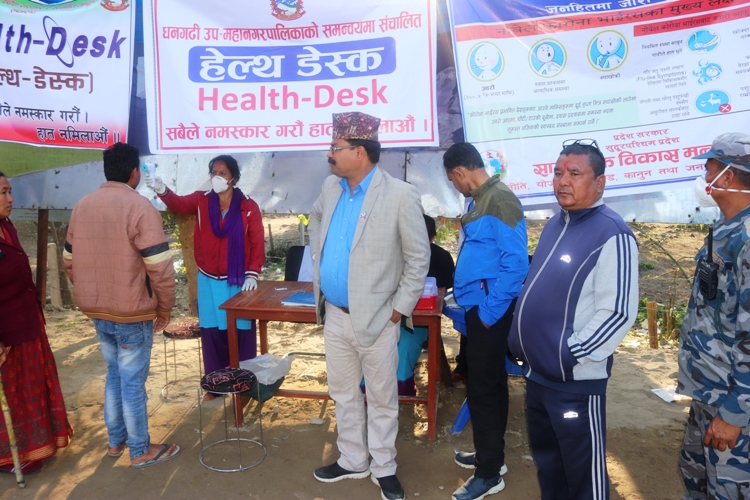 सिमामा चौविस घण्टा कोरोना भित्रिन नदिन चेकजाँच