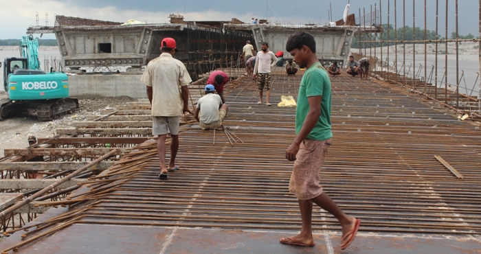 महाकालीमा चार लेन पुलको निमार्ण कार्य ५१ प्रतिशत