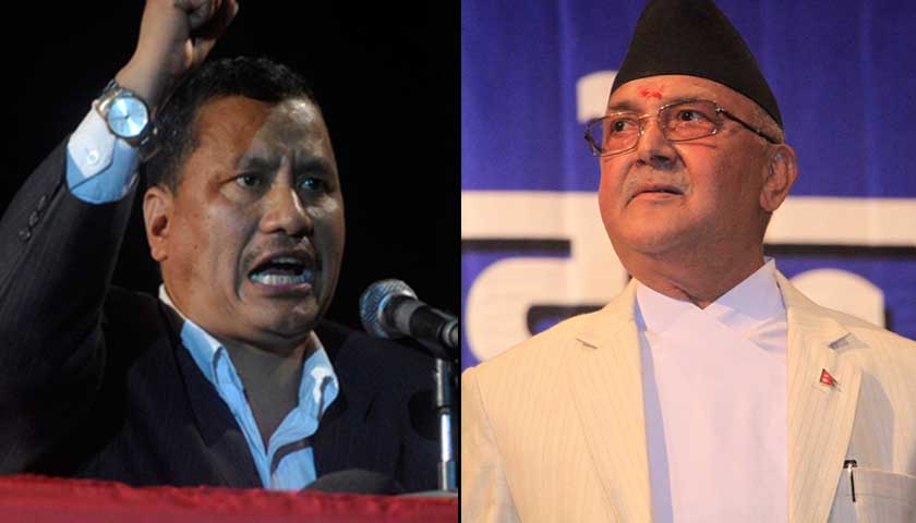 केपी ओलीविरुद्ध विप्लवसहित चार पार्टीको रणनीतिक मोर्चा बन्ने