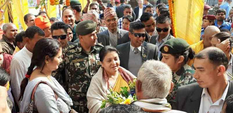 मुख्यमन्त्री राउतको निवासमा राष्ट्रपतिलाई दिवाभोज