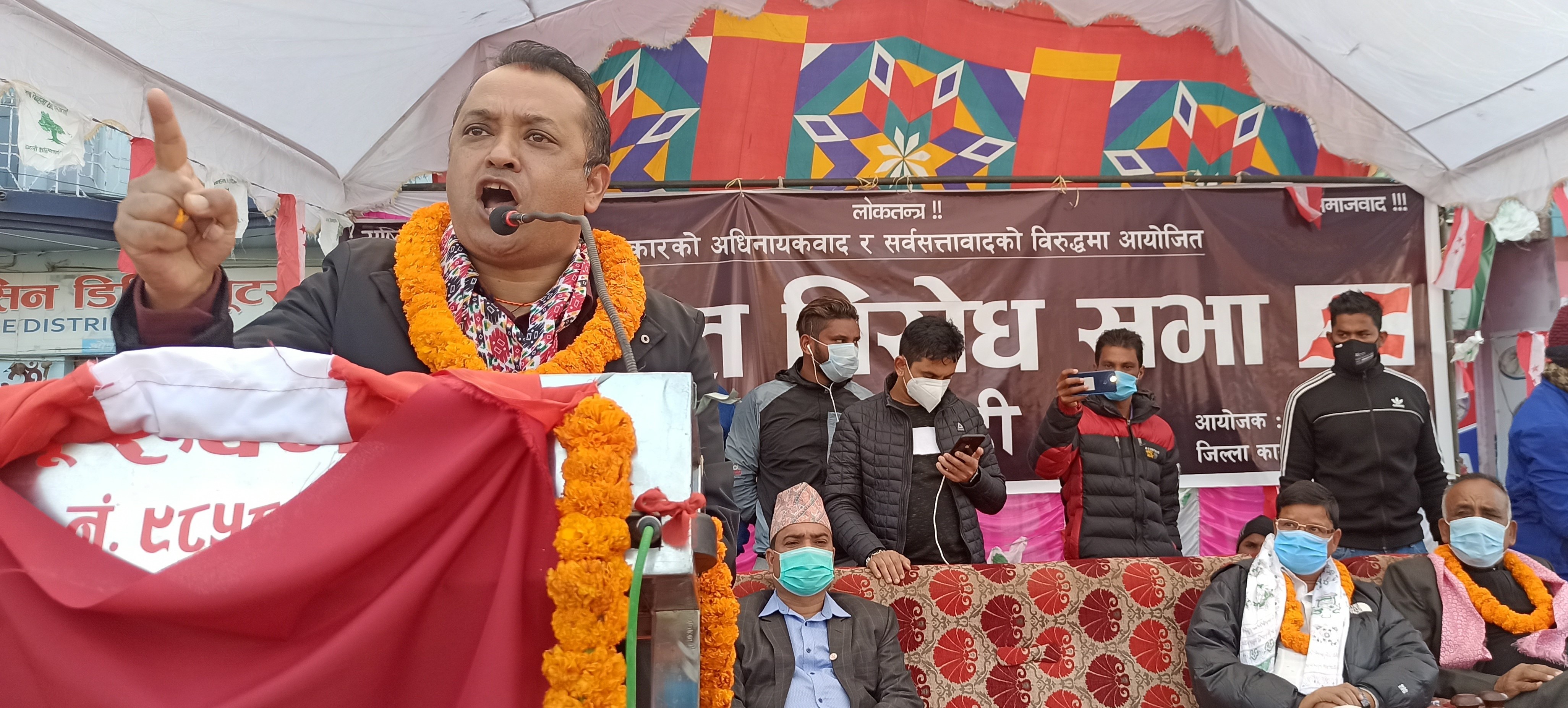 बर्तमान सरकार भ्रष्टहरुको संरक्षक –नेता थापा भिडियो सहित