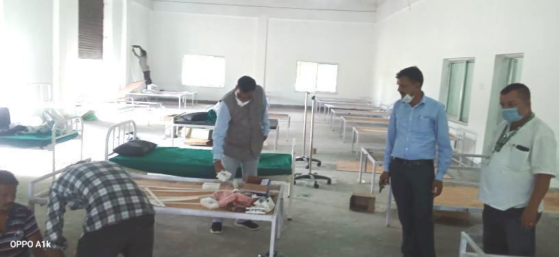 जडिबुटी प्रशोधन केन्द्रको भवनमा आईसोलेशन कक्ष तयार