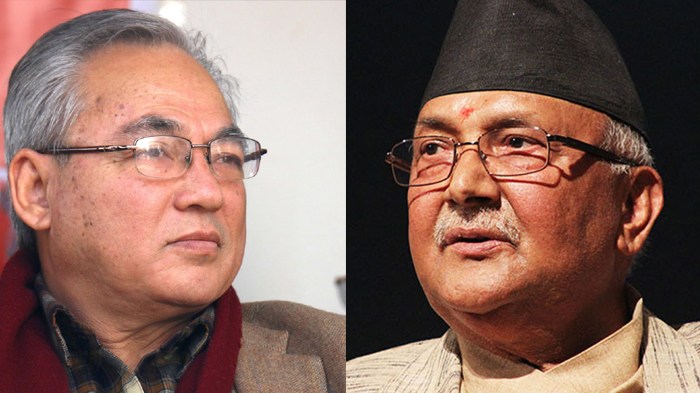 बालुवाटारमा  छलफल गर्दै ओली, पुल्चोकमा बादलले बोलाए बेग्लै भेला