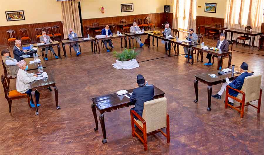 नेकपा सचिवालय बैठक  संसदबाट पारित नहुन्जेल एमसिसीका कार्यक्रम स्थगन