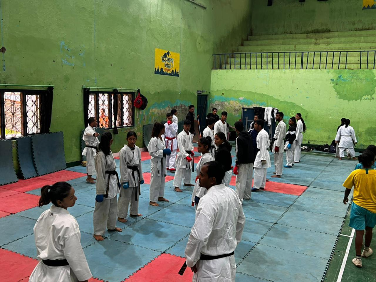 करातेका खेलाडीहरुको बन्द प्रशिक्षण जारी