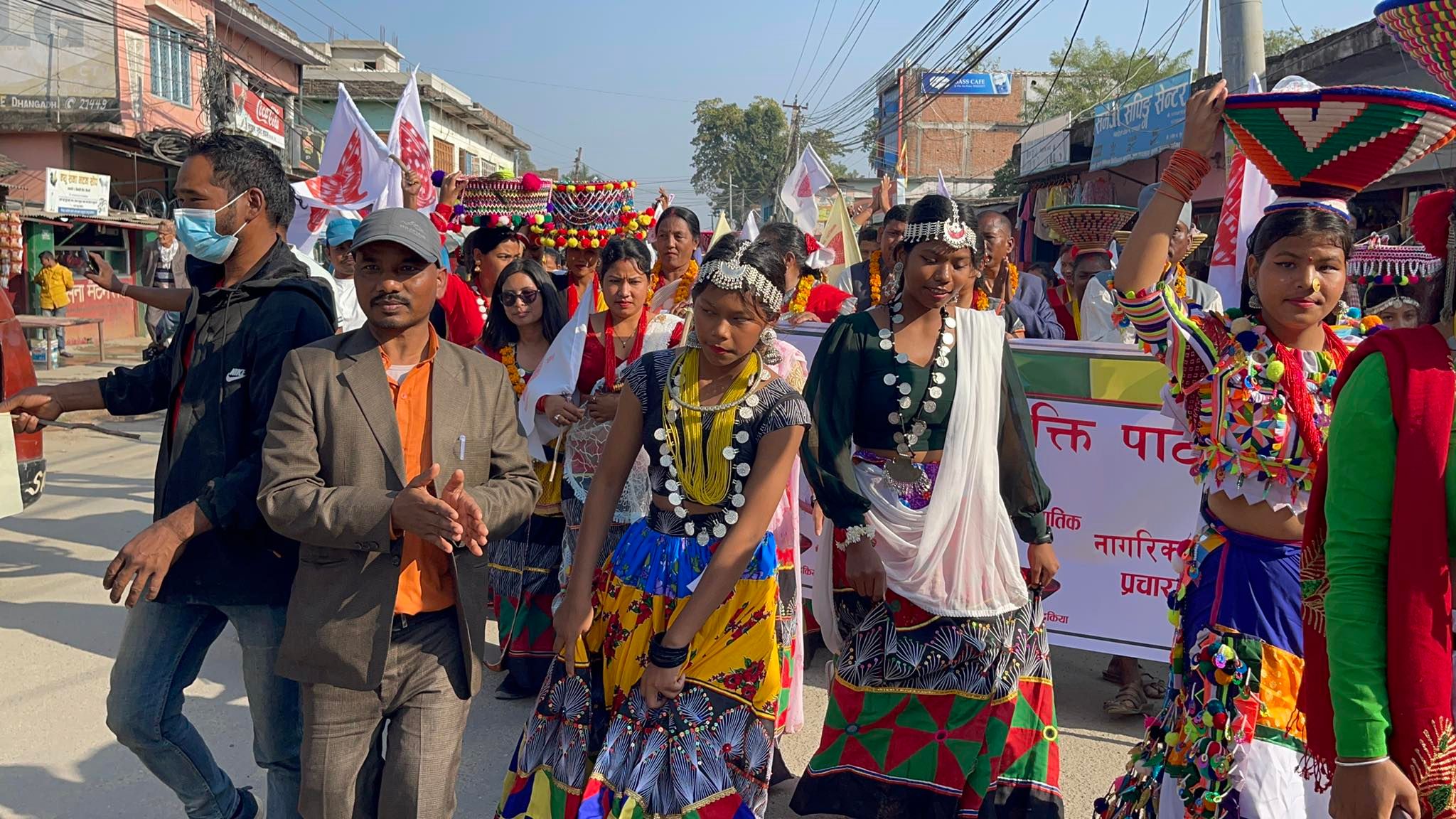 धनगढीमा नागरिक उन्मुक्ति पार्टीको ढकिया –याली