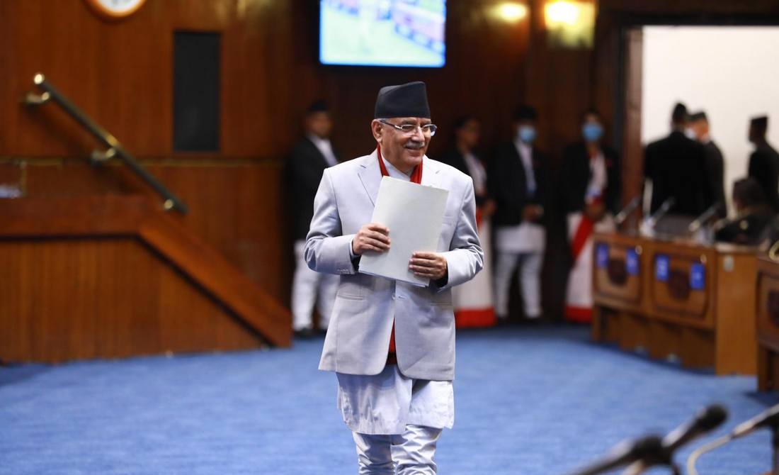 प्रधानमन्त्री प्रचण्डले पाए विश्वासको मत