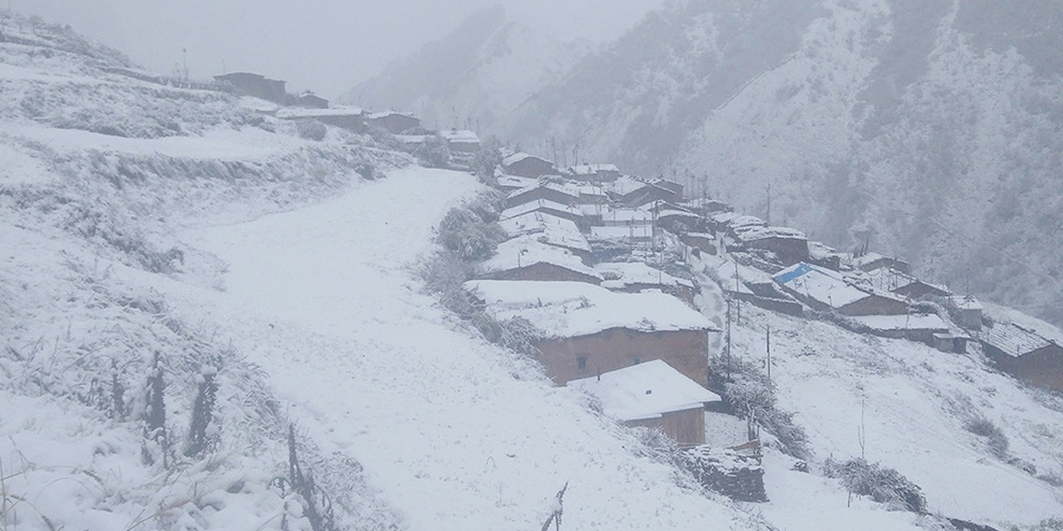 दार्चुलामा हिमपात