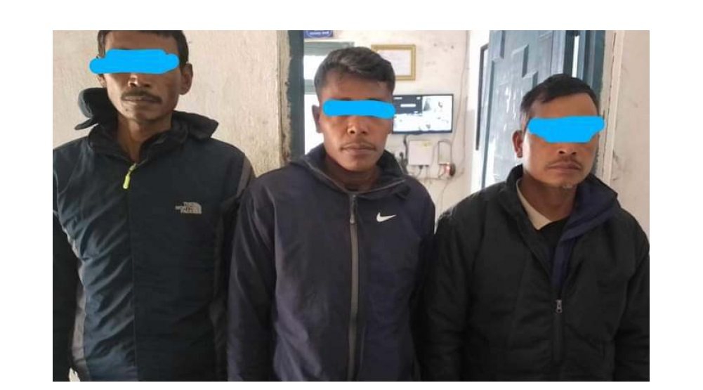 घोडाघोडीमा विद्युतीय धराप थाप्ने थप ३ जना पक्राउ