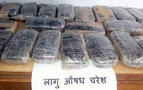 ६६ केजी  अवैध लागूऔषध गाँजा  चरेश बरामद