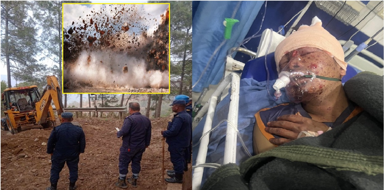 कैलालीको भासु भिरमा एम्बुस विस्फोट हुदा चार जना घाईते