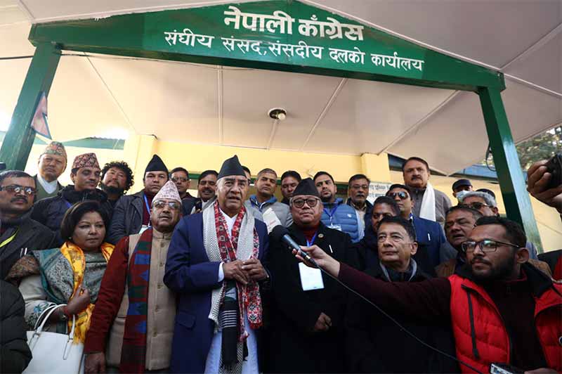 छैटौँ पटक संसदीय दलको नेतामा देउवा