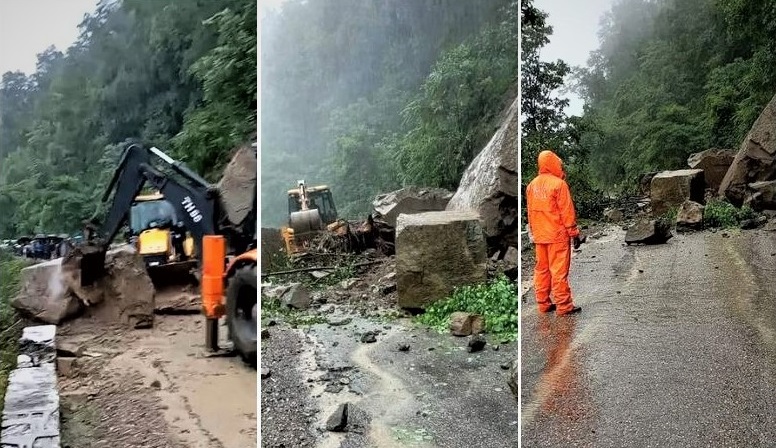 वर्षाका कारण कर्णाली प्रदेश राजधानी जोड्ने सबै राजमार्गहरु अवरुद्ध